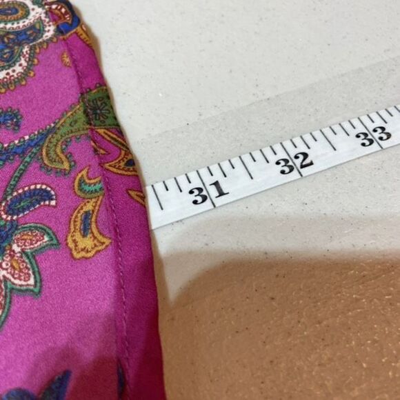 Let It Be Womens Paisley Print Henley Sleeveless Tank Top Multi-Color Size Large - Picture 9 of 11